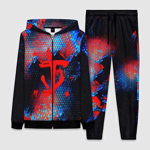 Женский костюм Doom космическая абстракция / 3D-Черный – фото 1