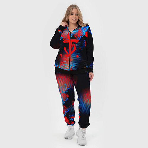 Женский костюм Doom космическая абстракция / 3D-Черный – фото 4