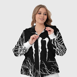 Женский 3D-костюм Monster energy лес, цвет: 3D-белый — фото 2