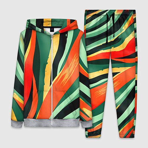 Женский костюм Тропическая жаркая абстракция / 3D-Меланж – фото 1