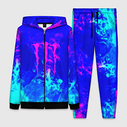 Женский костюм Monster energy дым неоновый