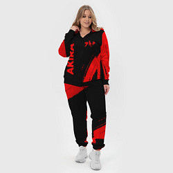 Женский 3D-костюм Akira - red gradient вертикально, цвет: 3D-черный — фото 2