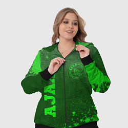 Женский 3D-костюм Ajax - green gradient вертикально, цвет: 3D-черный — фото 2