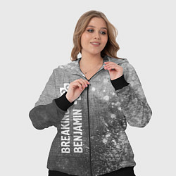 Женский 3D-костюм Breaking Benjamin - grey gradient по-вертикали, цвет: 3D-черный — фото 2
