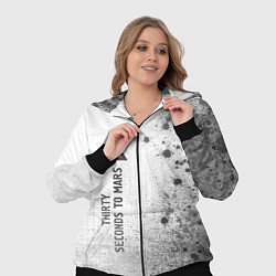 Женский 3D-костюм Thirty Seconds to Mars - white gradient по-вертика, цвет: 3D-черный — фото 2