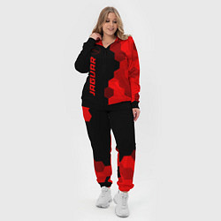 Женский 3D-костюм Jaguar - red gradient по-вертикали, цвет: 3D-черный — фото 2