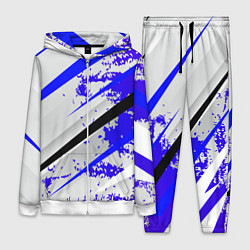 Женский 3D-костюм Color white blue, цвет: 3D-белый