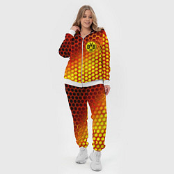 Женский 3D-костюм Borussia металлические соты, цвет: 3D-белый — фото 2