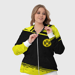 Женский 3D-костюм Borussia жёлтые полосы, цвет: 3D-белый — фото 2