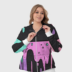 Женский 3D-костюм Стекающая краска текстура, цвет: 3D-белый — фото 2