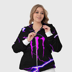 Женский 3D-костюм Monster energy neon storm, цвет: 3D-белый — фото 2