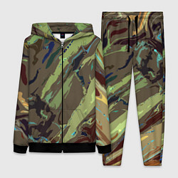 Женский костюм Абстракция тон хаки