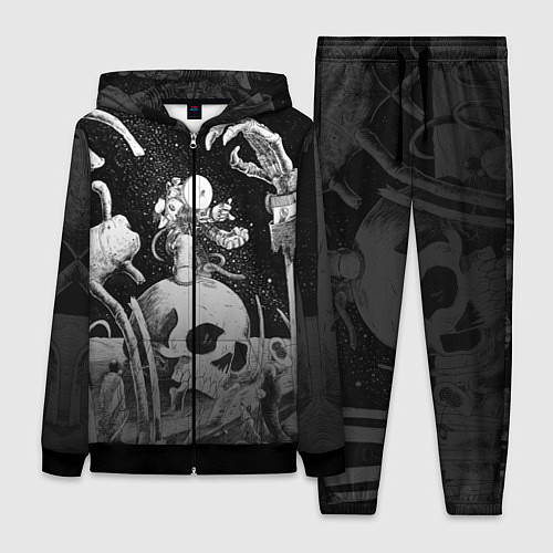 Женский костюм Космическая фантастика / 3D-Черный – фото 1