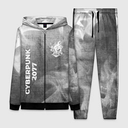 Женский 3D-костюм Cyberpunk 2077 - grey gradient вертикально, цвет: 3D-черный