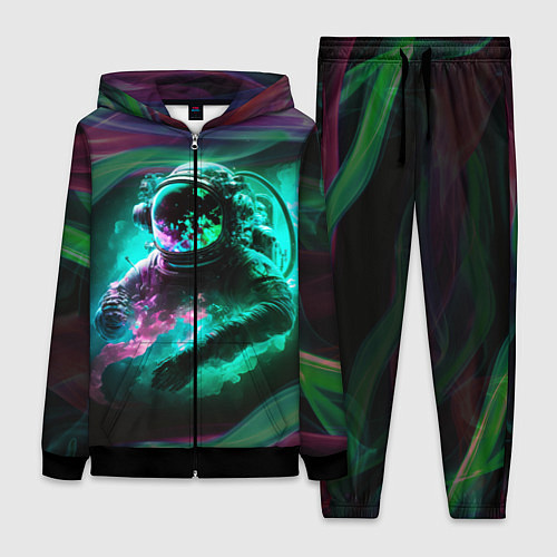 Женский костюм Космонавт неоновая дымка / 3D-Черный – фото 1