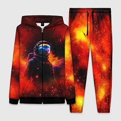 Женский 3D-костюм Космос огненный, цвет: 3D-черный