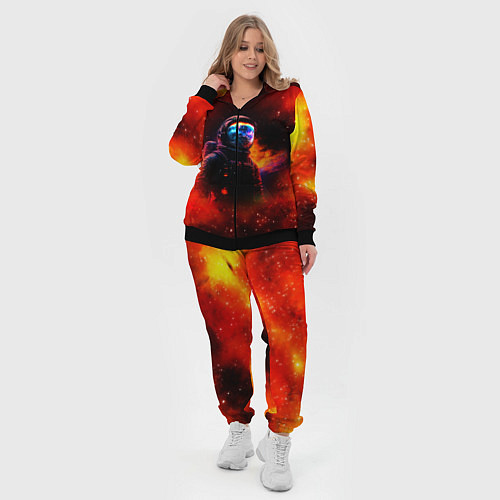 Женский костюм Космос огненный / 3D-Черный – фото 4