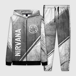 Женский 3D-костюм Nirvana - grey gradient вертикально, цвет: 3D-черный