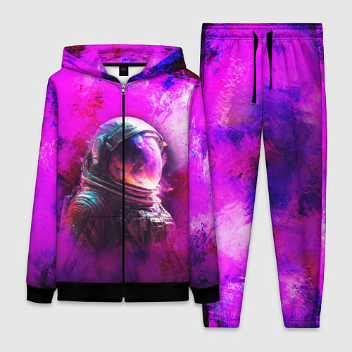 Женский костюм Космонавт красочный / 3D-Черный – фото 1