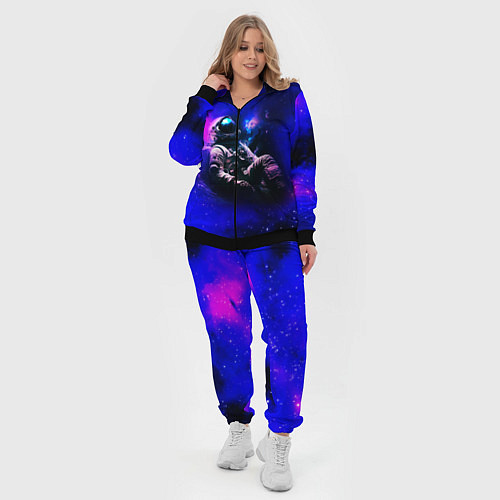 Женский костюм Астронавт в пучине / 3D-Черный – фото 4