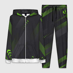 Женский 3D-костюм Color black green, цвет: 3D-белый