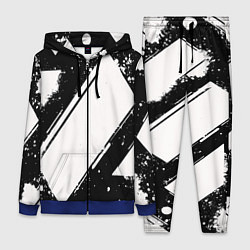 Женский костюм Color black white