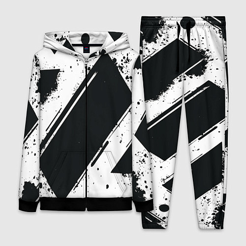 Женский костюм Color black white / 3D-Черный – фото 1