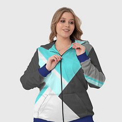 Женский 3D-костюм Color black blue, цвет: 3D-синий — фото 2