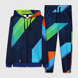 Женский 3D-костюм Multicolored, цвет: 3D-синий