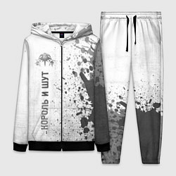 Женский 3D-костюм Король и Шут - white gradient по-вертикали, цвет: 3D-черный