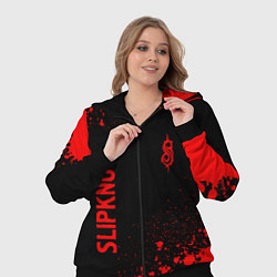 Женский 3D-костюм Slipknot - red gradient вертикально, цвет: 3D-черный — фото 2