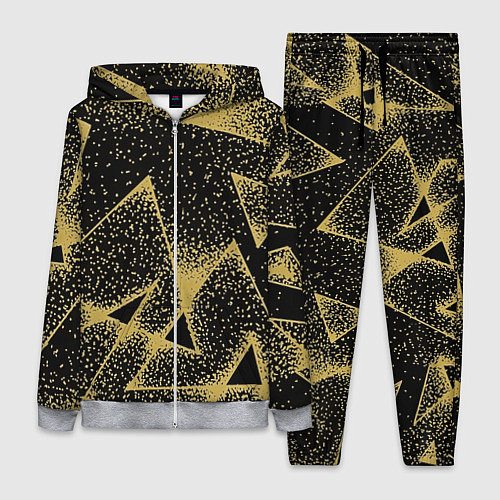 Женский костюм Triangle yellow with dots / 3D-Меланж – фото 1