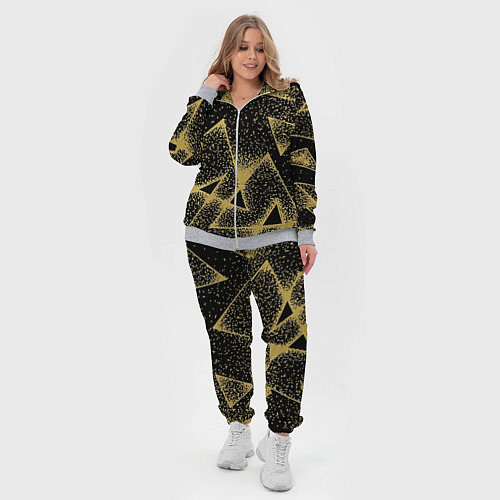 Женский костюм Triangle yellow with dots / 3D-Меланж – фото 4