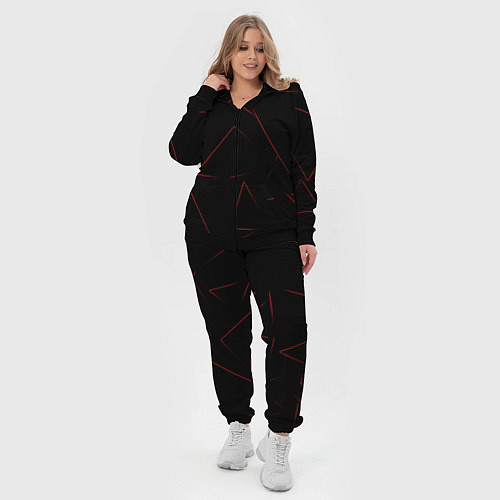 Женский костюм Color red line / 3D-Черный – фото 4