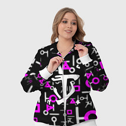 Женский 3D-костюм Doom неоновый паттерн, цвет: 3D-белый — фото 2