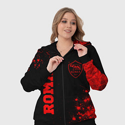 Женский 3D-костюм Roma - red gradient вертикально, цвет: 3D-черный — фото 2