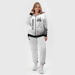 Женский 3D-костюм Die Antwoord - white gradient вертикально, цвет: 3D-черный — фото 2
