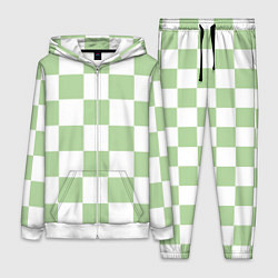 Женский костюм Квадраты зелёные