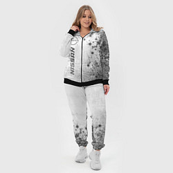 Женский 3D-костюм Nissan - white gradient по-вертикали, цвет: 3D-черный — фото 2