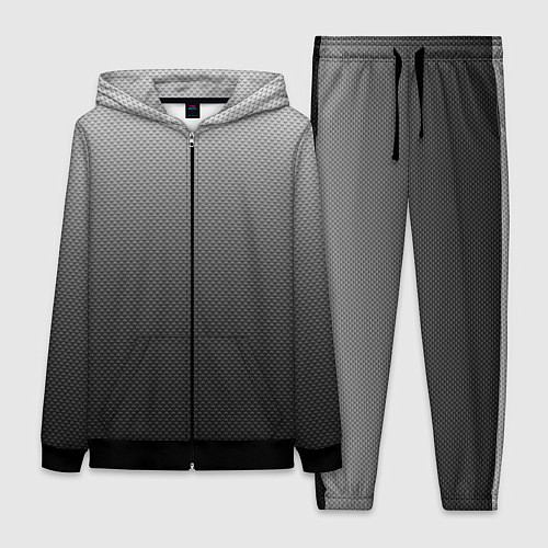 Женский костюм Текстурированный градиент тёмно-серый / 3D-Черный – фото 1