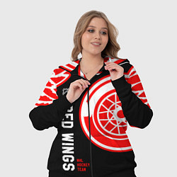 Женский 3D-костюм Detroit Red Wings team, цвет: 3D-черный — фото 2