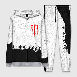 Женский 3D-костюм Monster energy black rock, цвет: 3D-меланж
