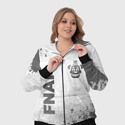 Женский 3D-костюм FNAF - white gradient вертикально, цвет: 3D-черный — фото 2