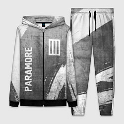 Женский 3D-костюм Paramore - grey gradient вертикально, цвет: 3D-черный