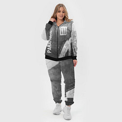 Женский 3D-костюм Paramore - grey gradient вертикально, цвет: 3D-черный — фото 2
