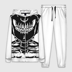 Женский 3D-костюм Skeleton череп, цвет: 3D-белый