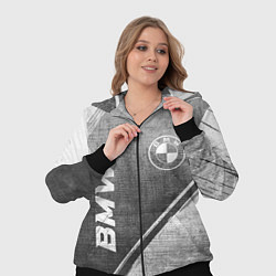 Женский 3D-костюм BMW - grey gradient вертикально, цвет: 3D-черный — фото 2