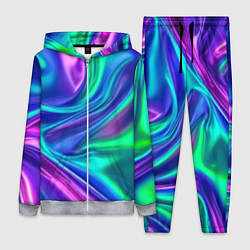 Женский 3D-костюм Neon waves, цвет: 3D-меланж