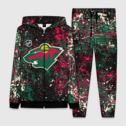 Женский 3D-костюм Minnesota Wild NHL black, цвет: 3D-черный