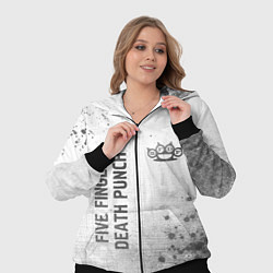 Женский 3D-костюм Five Finger Death Punch - white gradient вертикаль, цвет: 3D-черный — фото 2
